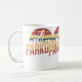 Retro Parkour Runner Coffee Mug
