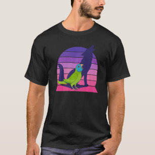Retro Parrot I Howling Wolf I Screaming Blue crown T-Shirt