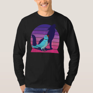 Retro Parrot I Howling Wolf I Screaming Blue India T-Shirt