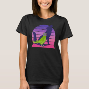Retro Parrot I Howling Wolf I Screaming Dusky head T-Shirt