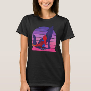 Retro Parrot I Howling Wolf I Screaming Female Ecl T-Shirt