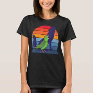 Retro Parrot I Howling Wolf I Screaming Green Parr T-Shirt
