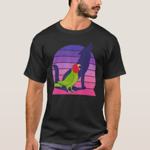 Retro Parrot I Howling Wolf I Screaming Red masked T-Shirt