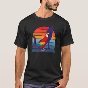 Retro Parrot I Howling Wolf I Screaming Scarlet Ma T-Shirt