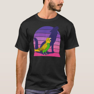 Retro Parrot I Howling Wolf I Screaming Yellow Bud T-Shirt