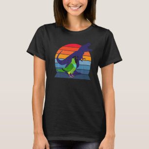 Retro Parrot I Tyrannosaurus Rex I Screaming Nanda T-Shirt
