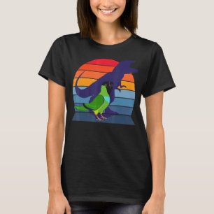 Retro Parrot I Tyrannosaurus Rex I Screaming Nanda T-Shirt