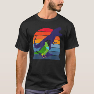 Retro Parrot I Tyrannosaurus Rex I Screaming Nanda T-Shirt