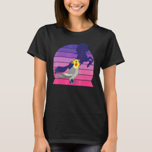 Retro Parrot I Unicorn I Screaming Cockatiel T-Shirt