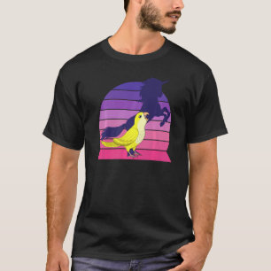 Retro Parrot I Unicorn I Screaming Yellow Lutino Q T-Shirt
