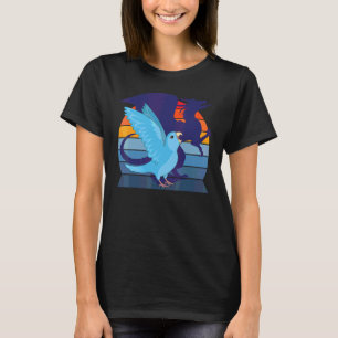 Retro Parrot I Winged Dragon I Screaming Blue Parr T-Shirt