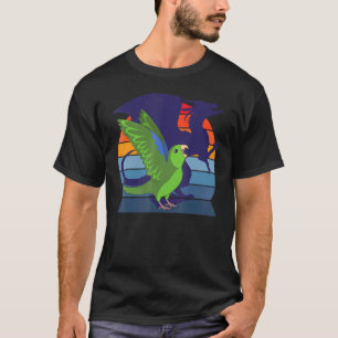 Retro Parrot I Winged Dragon I Screaming Green Par T-Shirt