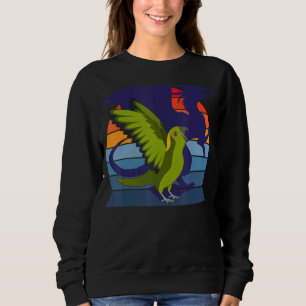 Retro Parrot I Winged Dragon I Yellow naped Amazon Sweatshirt