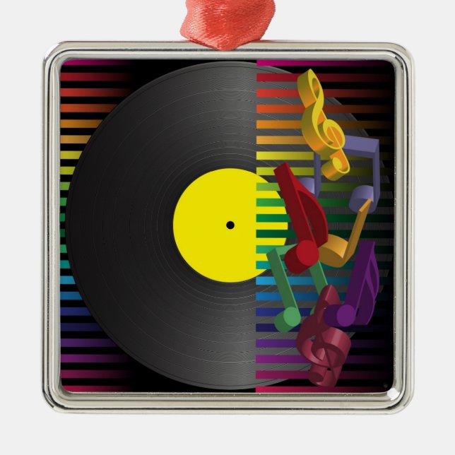 Retro Party Background Metal Tree Decoration (Front)