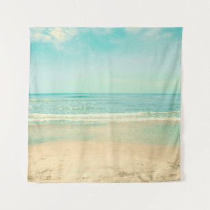 Retro Pastel Beachbeach,background,summer,vintage, Tapestry