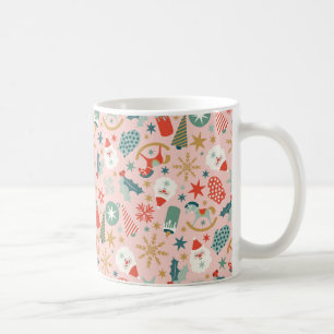 Retro Pastel Christmas Coffee Mug