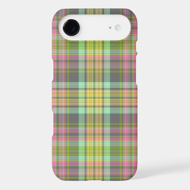 Retro Pastel Colour Girly Plaid Case-Mate iPhone Case (Back)