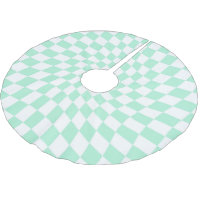 Retro Pastel Mint Warped Checks Chequered Dorm