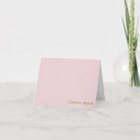 Retro Pastel Pink Minimalist Personalised Name