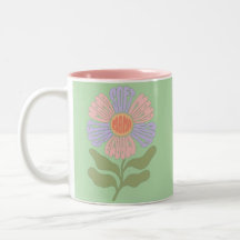 Retro Pastel "Soft Mama" Groovy Flower Typography