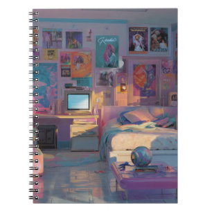 Retro Pastel Teen Dream Room Notebook