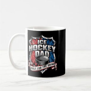 Retro Patriotic Ice Hockey Dad - Built For The Coffee Mug
