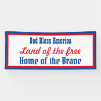 Retro Patriotic Red Blue White God Bless America