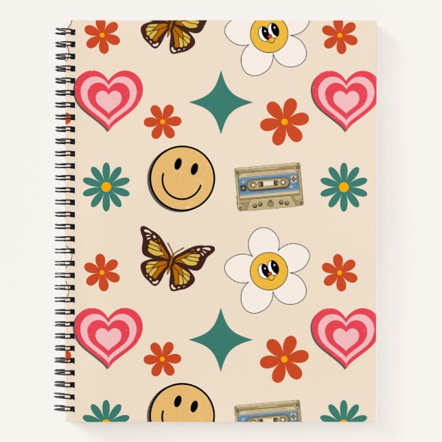 Retro Pattern 01 Notebook (Front)