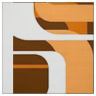 retro pattern 1971 orange.