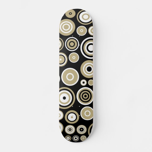 Retro Pattern Abstract Art - Skateboard (Front)