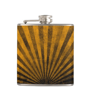 Retro pattern background hip flask