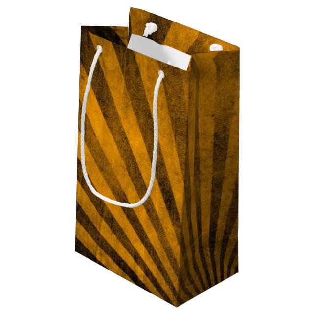Retro pattern background small gift bag (Back Angled)