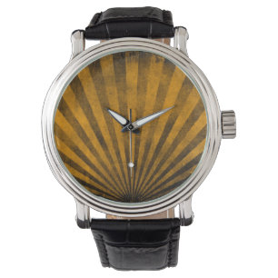Retro pattern background watch