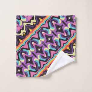 Retro Pattern Bath Towel Set