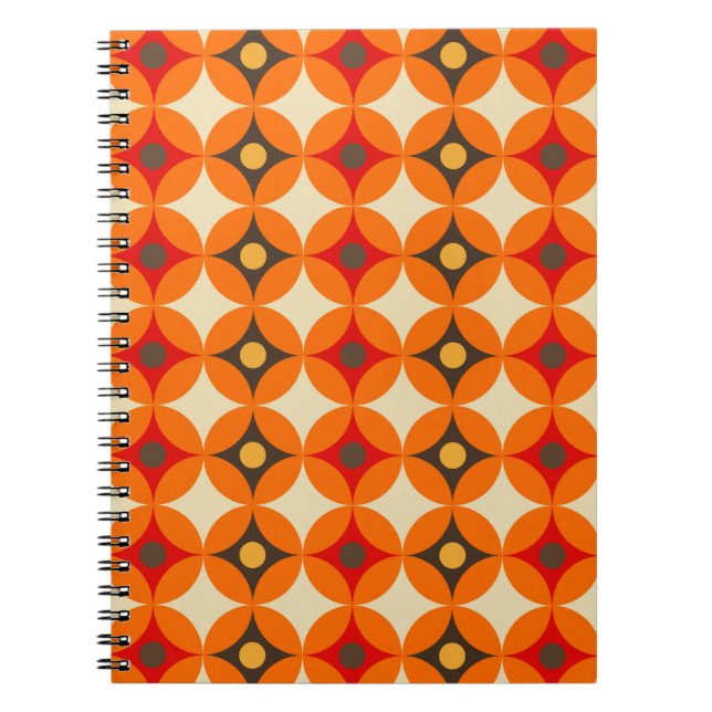 Retro Pattern Business Notebook (Front)