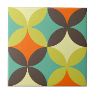 Retro pattern ceramic tile