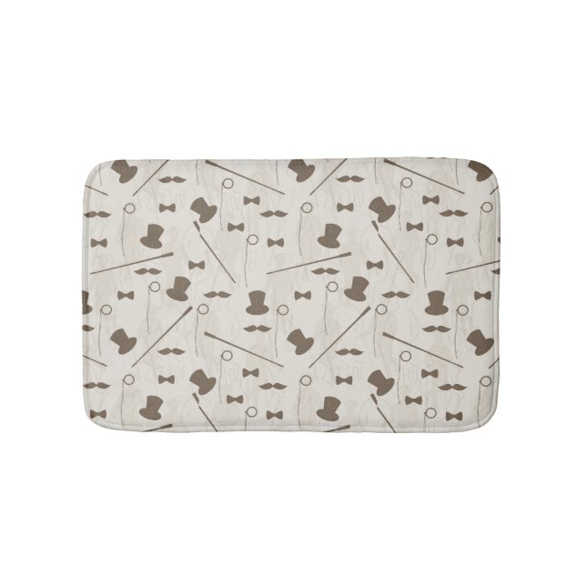 Retro pattern for man 2 bath mat (Front)