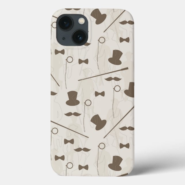 Retro pattern for man 2 Case-Mate iPhone case (Back)