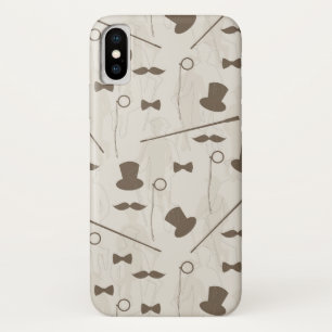 Retro pattern for man 2 iPhone x case