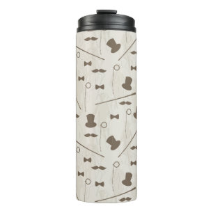 Retro pattern for man 2 thermal tumbler