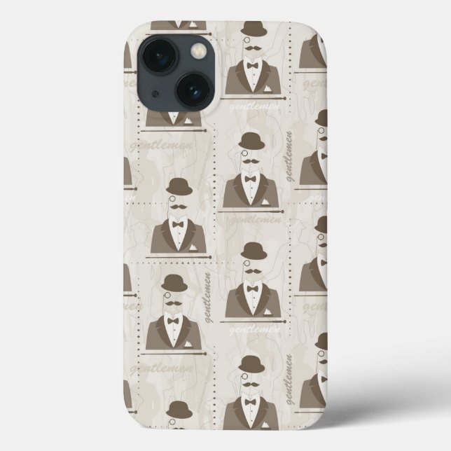 Retro pattern for man Case-Mate iPhone case (Back)
