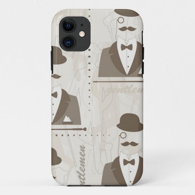 Retro pattern for man Case-Mate iPhone case (Back)