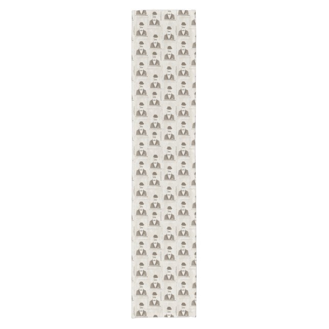 Retro pattern for man short table runner (Front)