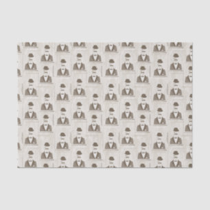 Retro pattern for man tissue paper
