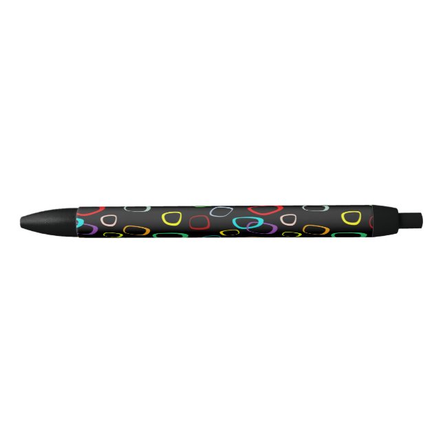 Retro pattern on black ink pen (Front)