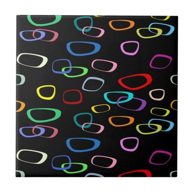 Retro pattern on ceramic tile (Front)