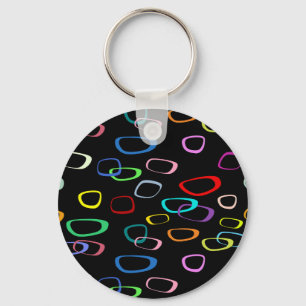 Retro pattern on key ring