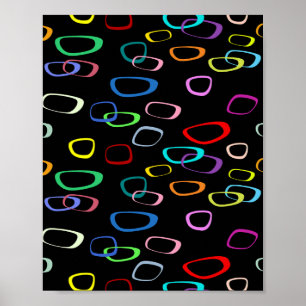 Retro pattern on poster