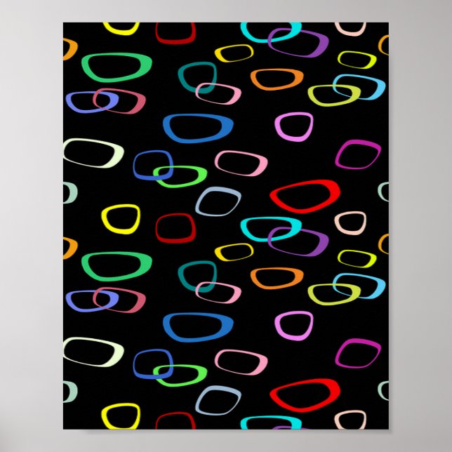 Retro pattern on poster (Front)