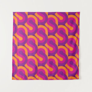 Retro pattern retro pattern tapestry